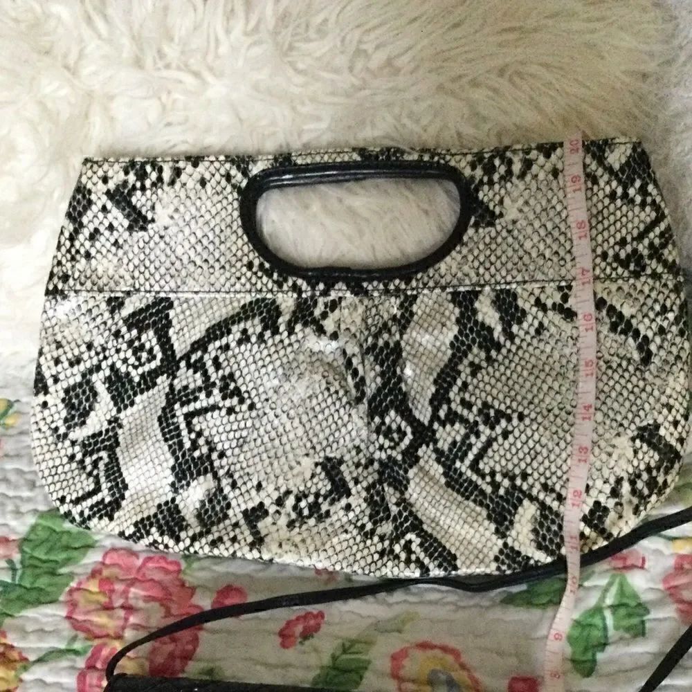 Carlos Falci clutch python look, vegan - Picture 2 of 4